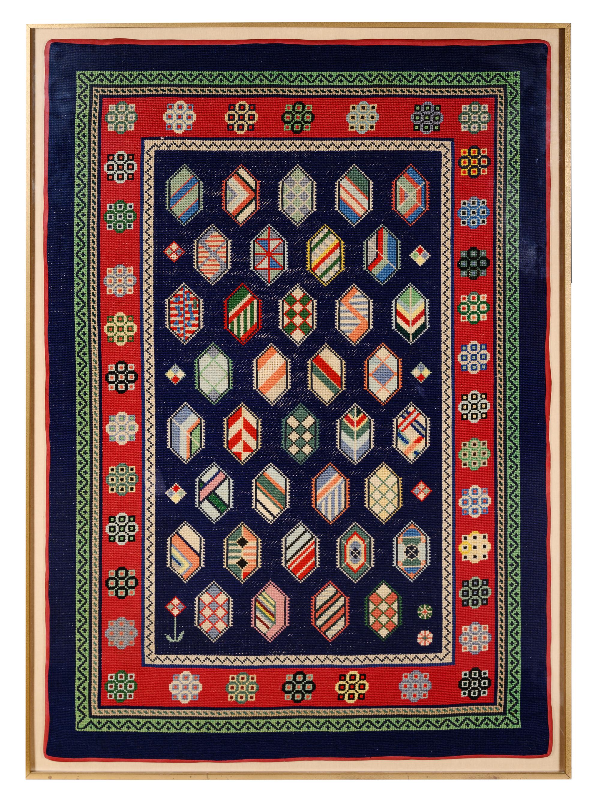 A Decorative Needlepoint Panel