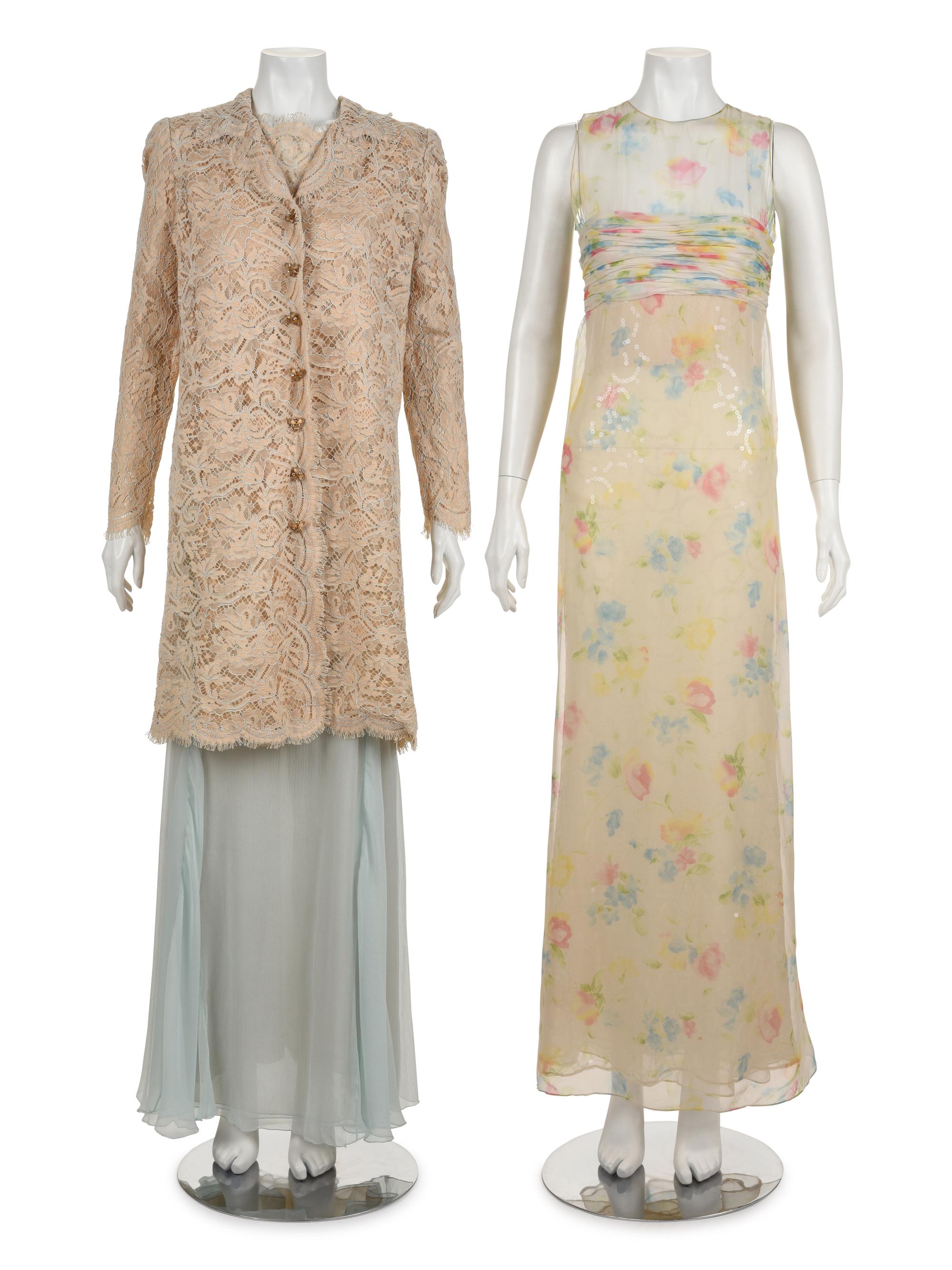 Three Oscar de la Renta Items: One Two-Piece Dress Ensemble and One Dress