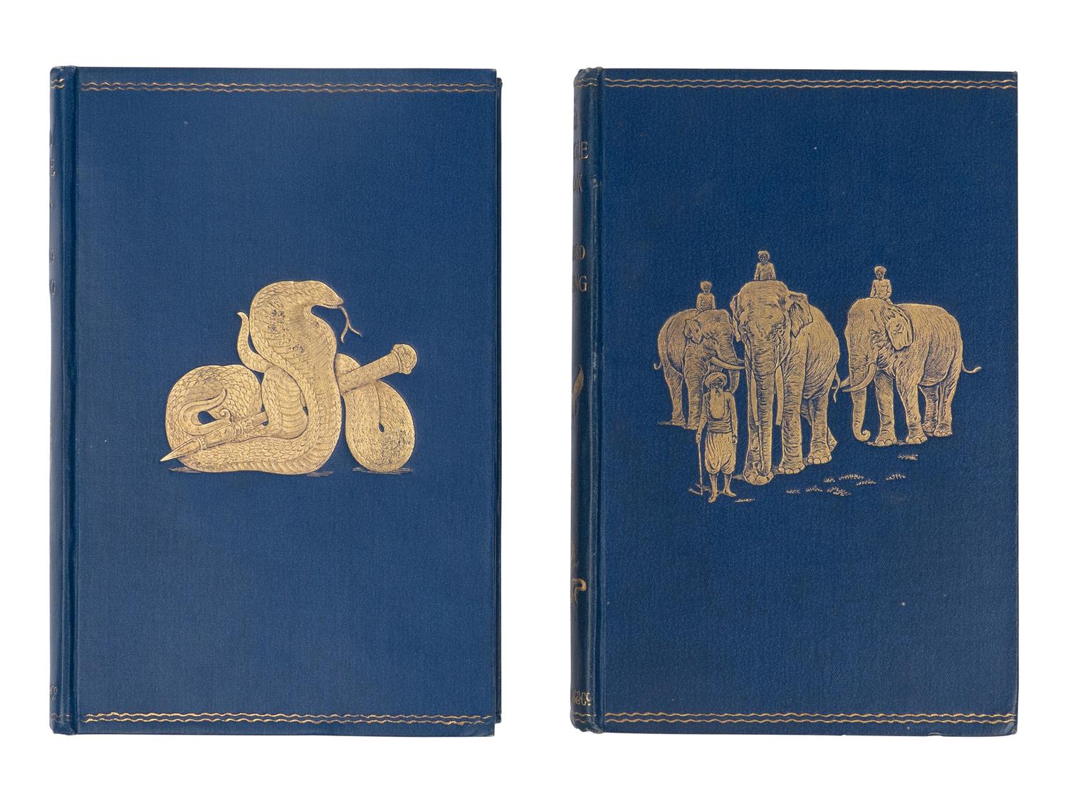 KIPLING, Rudyard (1865-1936). The Jungle Book . -- The Second Jungle Book . London and New York: Macmillan and Co., 1894 and 1895.