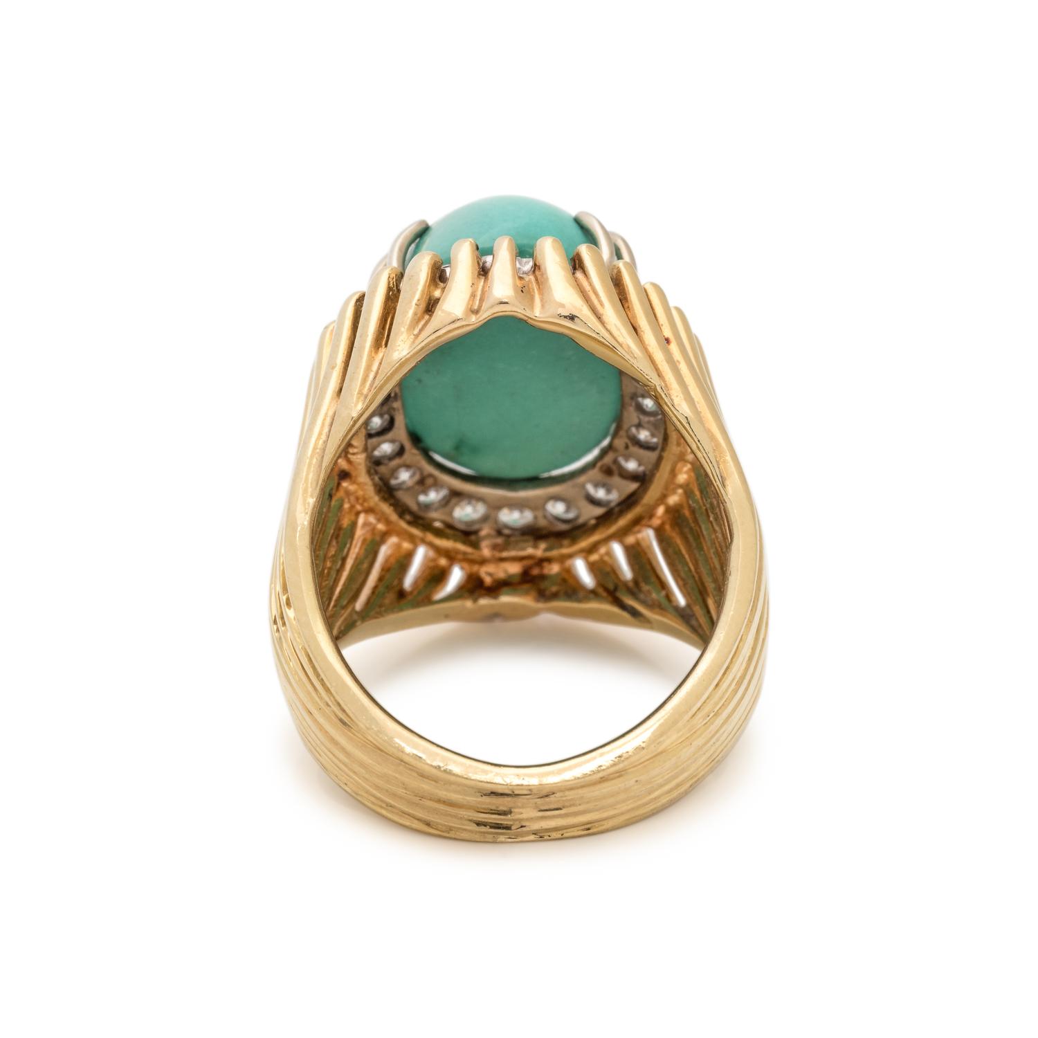 TURQUOISE AND DIAMOND RING