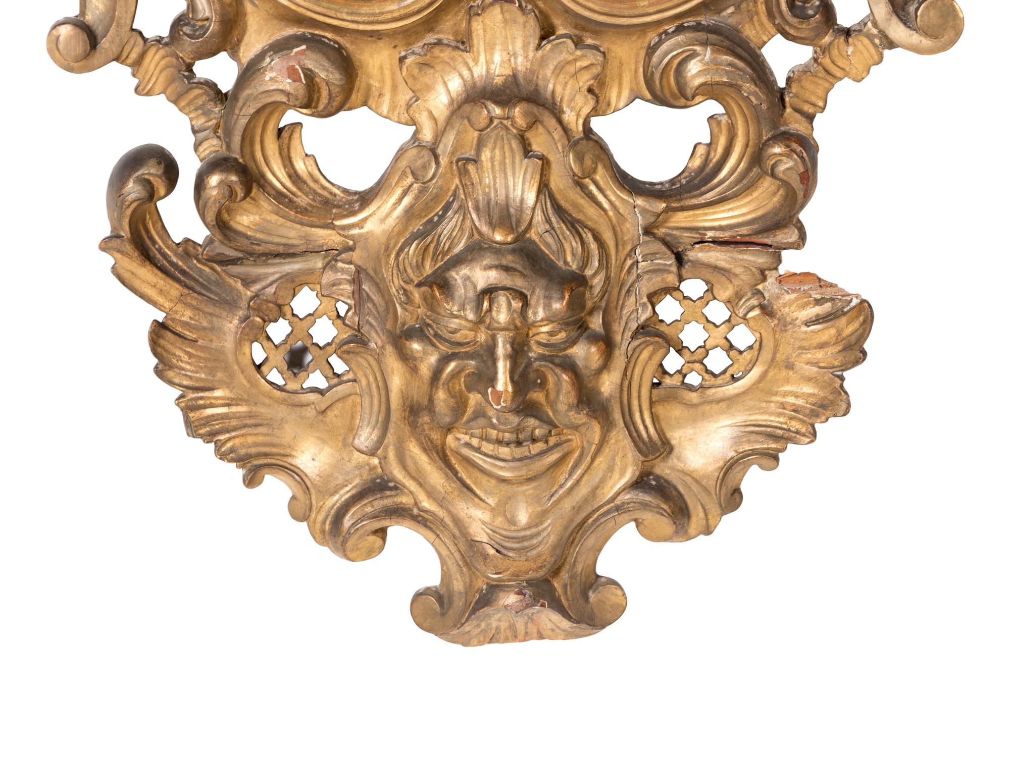 A Pair of Italian Giltwood and Etched Glass Mirrors