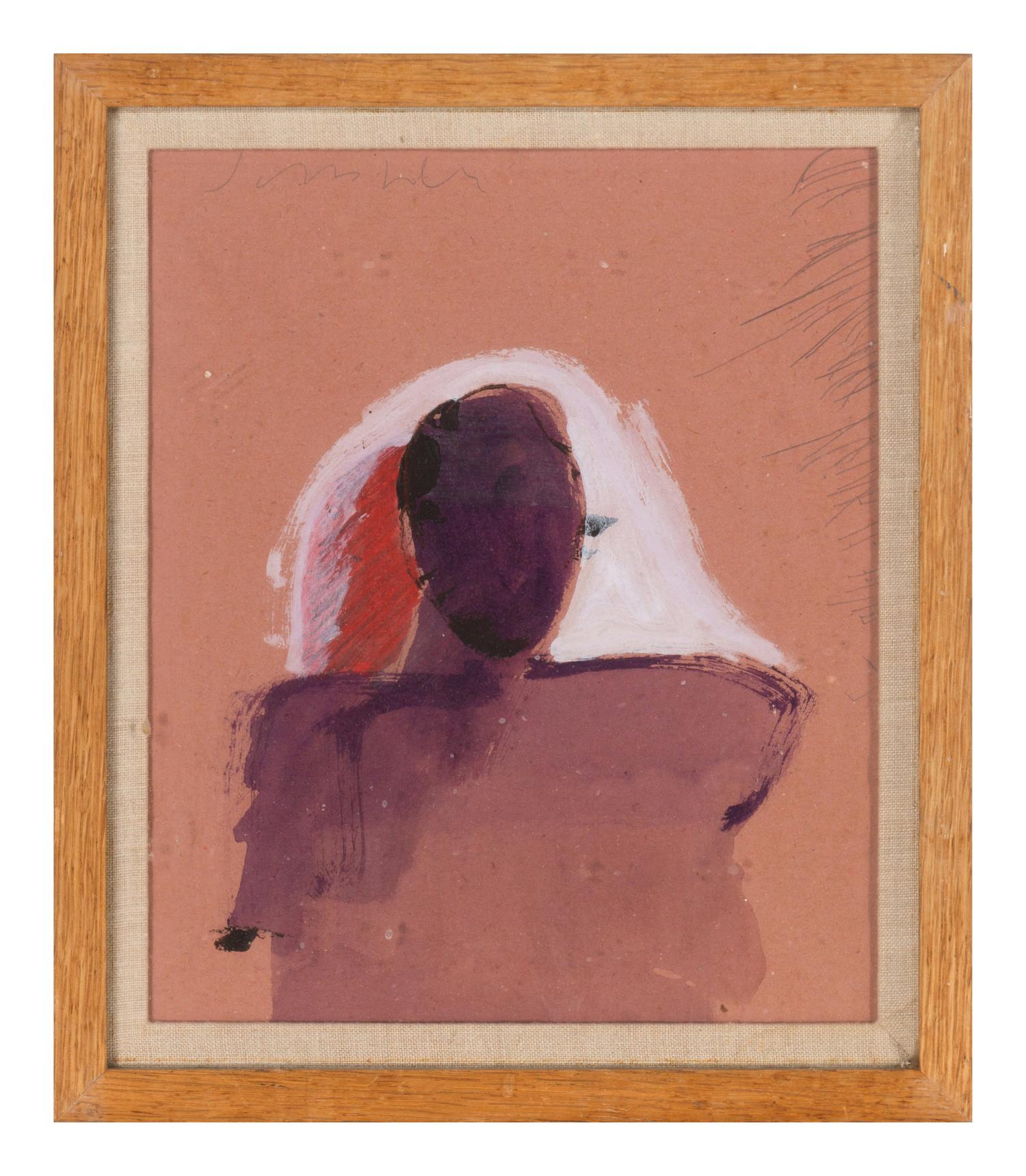 Two Works: Figure in Red and Figure in Purple