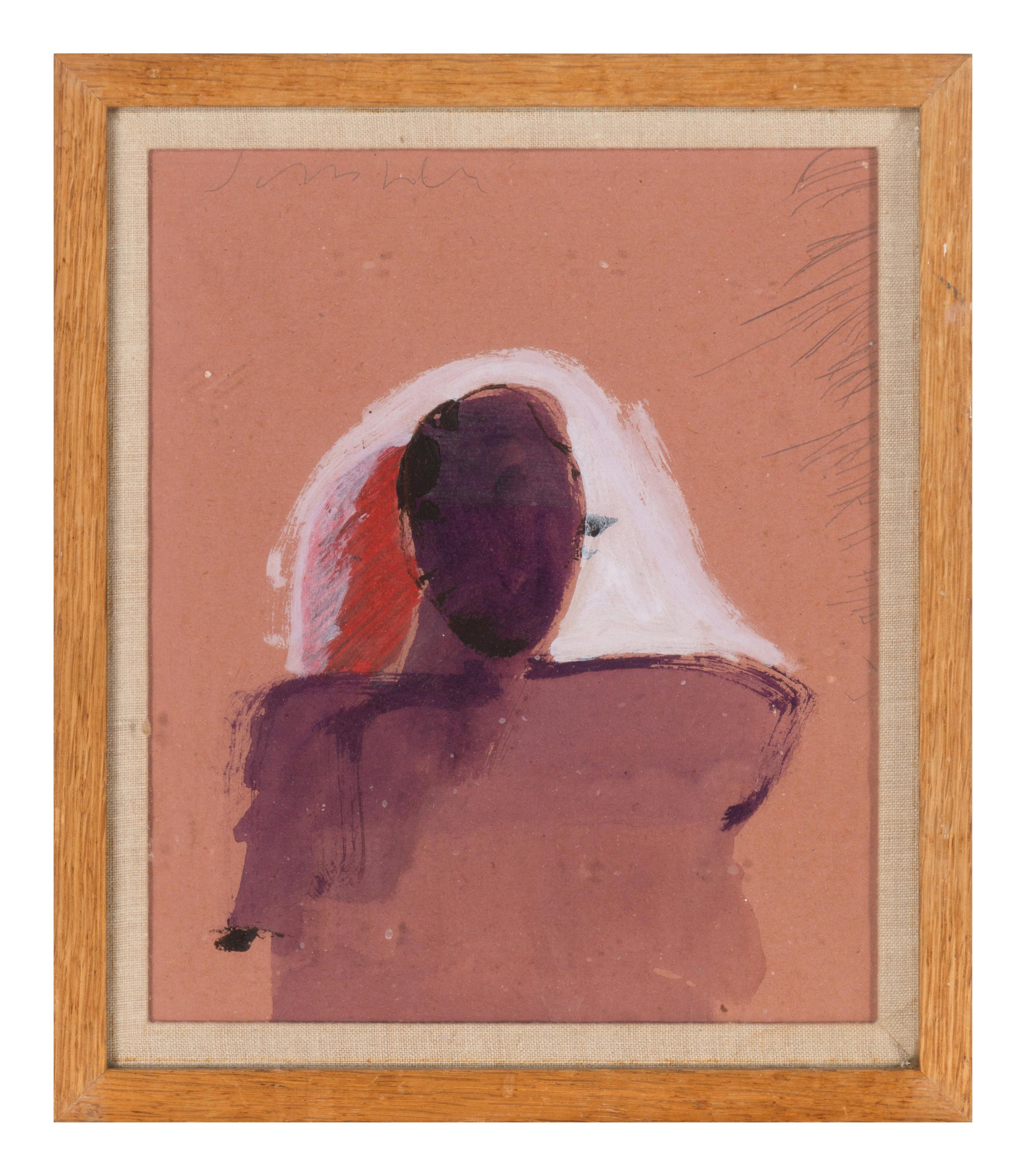 Two Works: Figure in Red and Figure in Purple