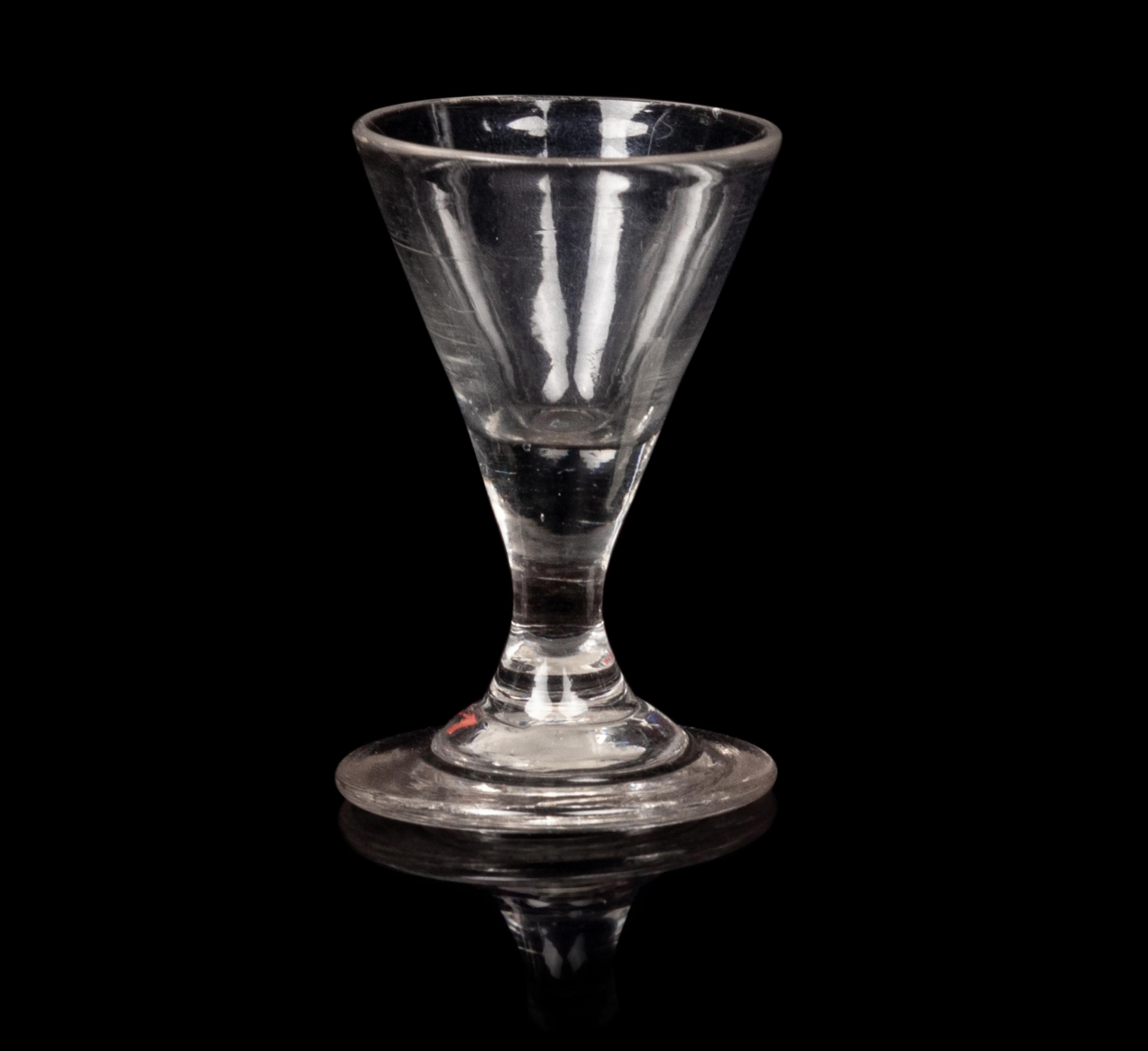 A Group of Three English Wine Stems and an American Wine Stem