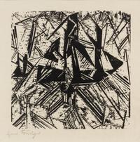 Lyonel Feininger, (German/American, 1871-1956), Barke Und Brig Auf See, 1918