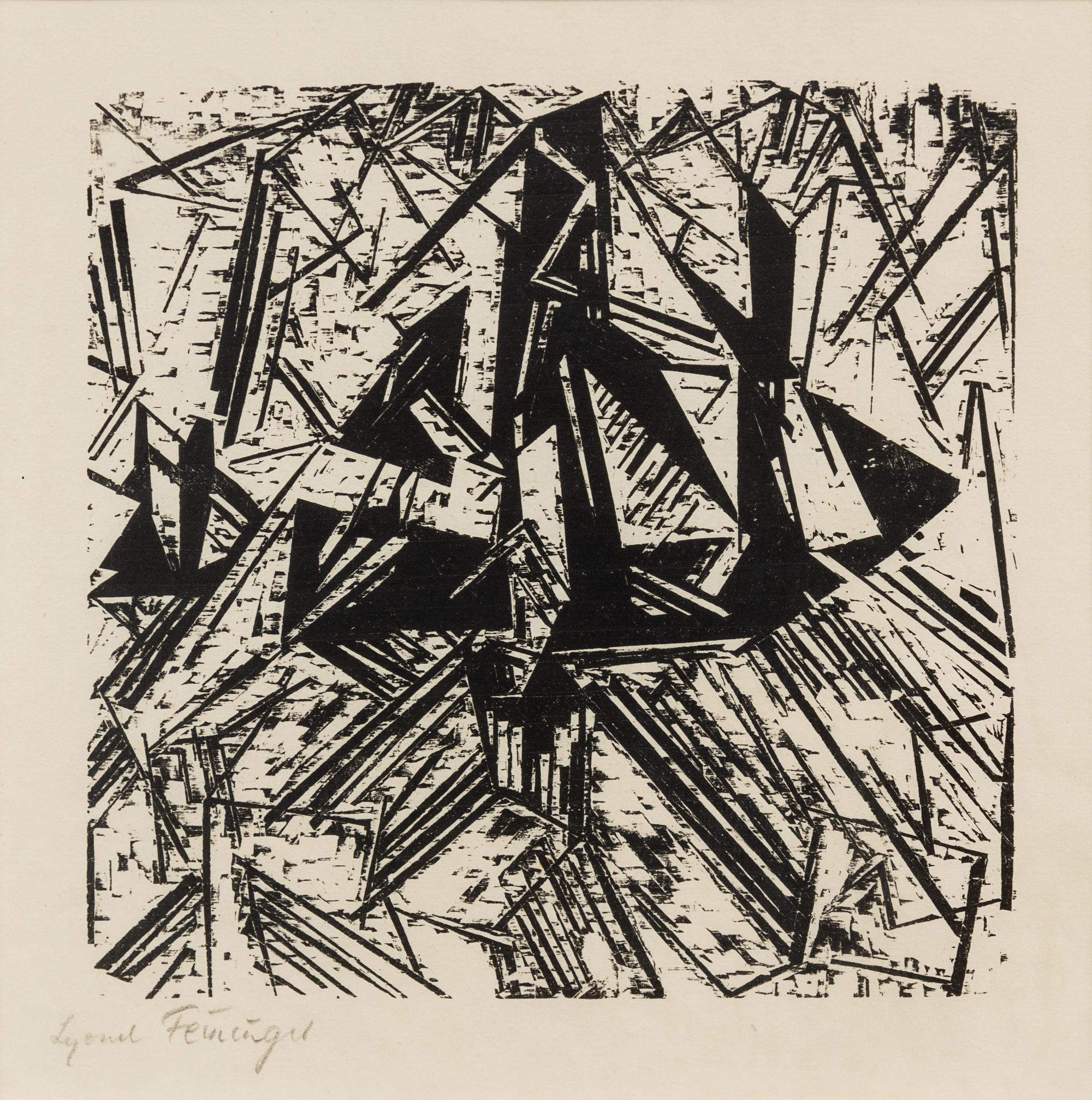 Lyonel Feininger, (German/American, 1871-1956), Barke Und Brig Auf See, 1918