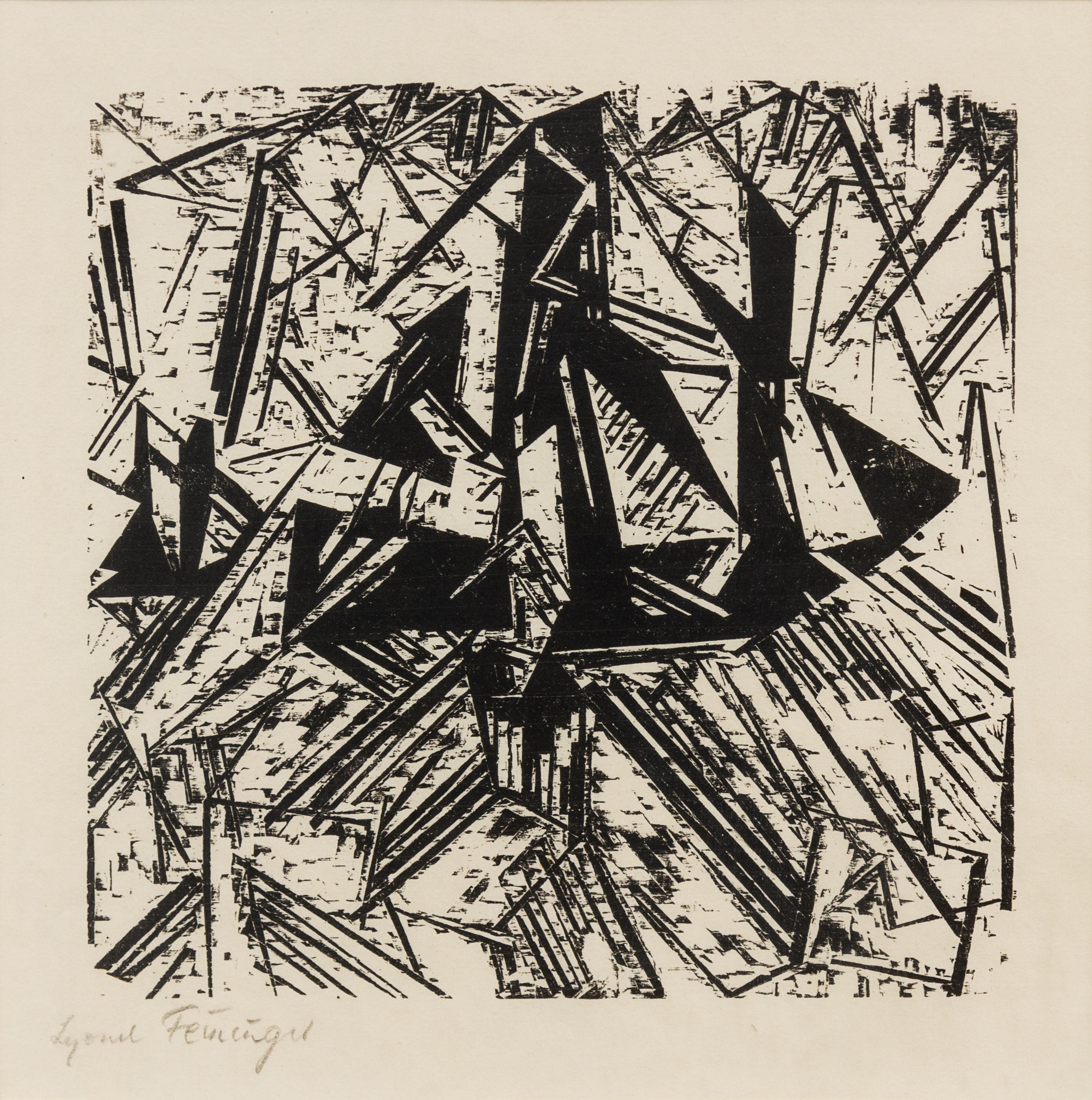 Lyonel Feininger, (German/American, 1871-1956), Barke Und Brig Auf See, 1918