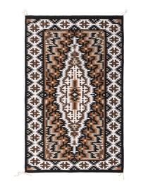 Navajo Two Grey Hills Weaving / Rug Coyote Threw the Stars Up