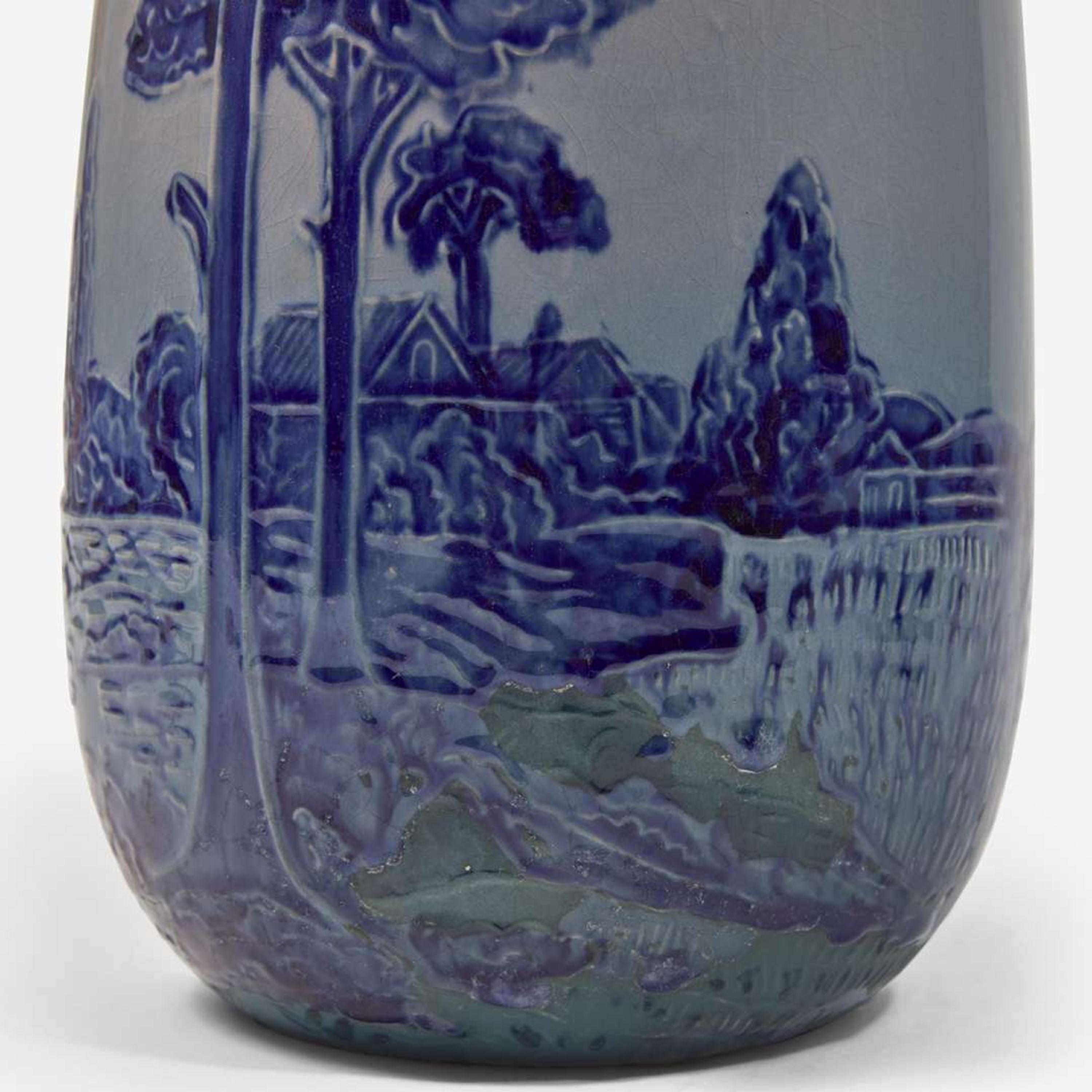 Frederick Hurten Rhead (British-American, 1880-1942) A Vase and Teapot, Weller Pottery, USA, 1904