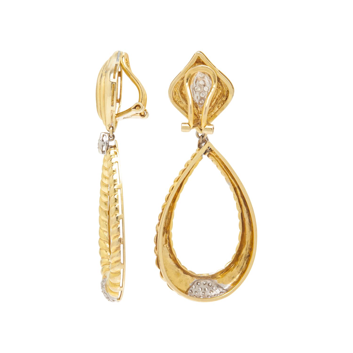 DIAMOND CLIP EARRINGS