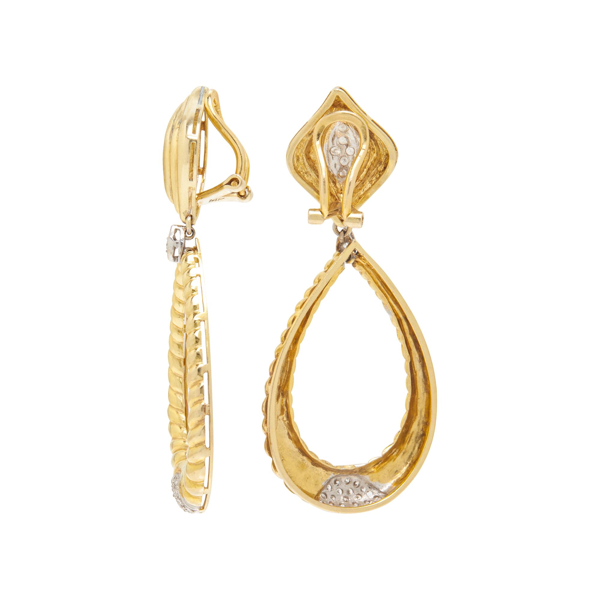 DIAMOND CLIP EARRINGS