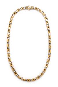 CHIMENTO, BICOLOR GOLD NECKLACE