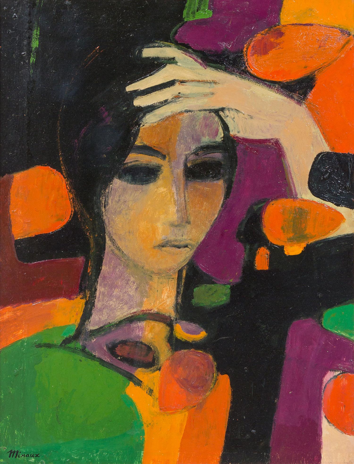 André Minaux, (French, 1923-1986), Portrait