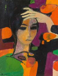 André Minaux, (French, 1923-1986), Portrait