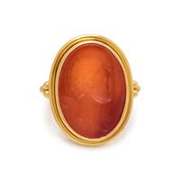 ELIZABETH LOCKE, CARNELIAN INTAGLIO RING