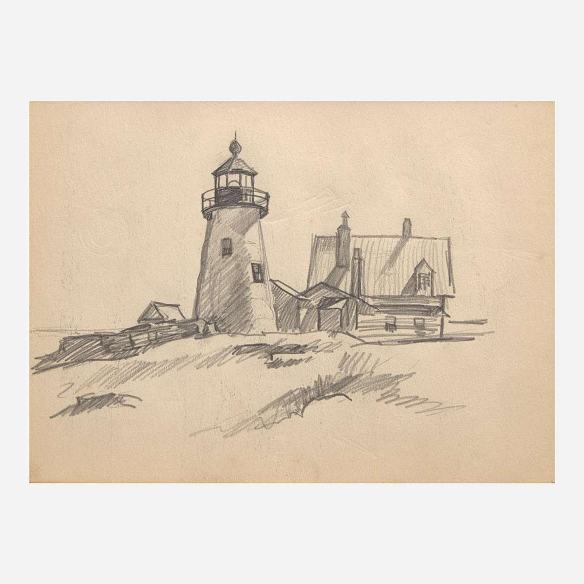 John Fulton Folinsbee (American, 1892-1972) Lighthouse