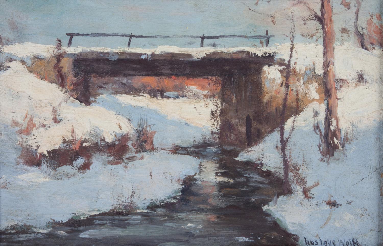 Gustav Wolff, (German/American, 1863-1935), Snowscape