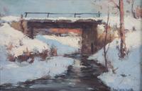 Gustav Wolff, (German/American, 1863-1935), Snowscape