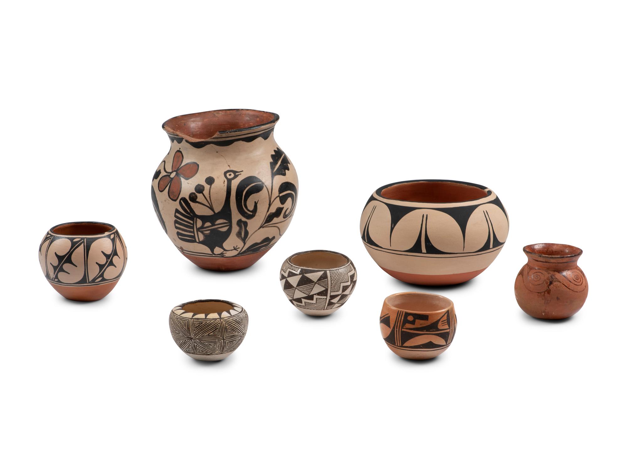 Collection of Pueblo Pottery