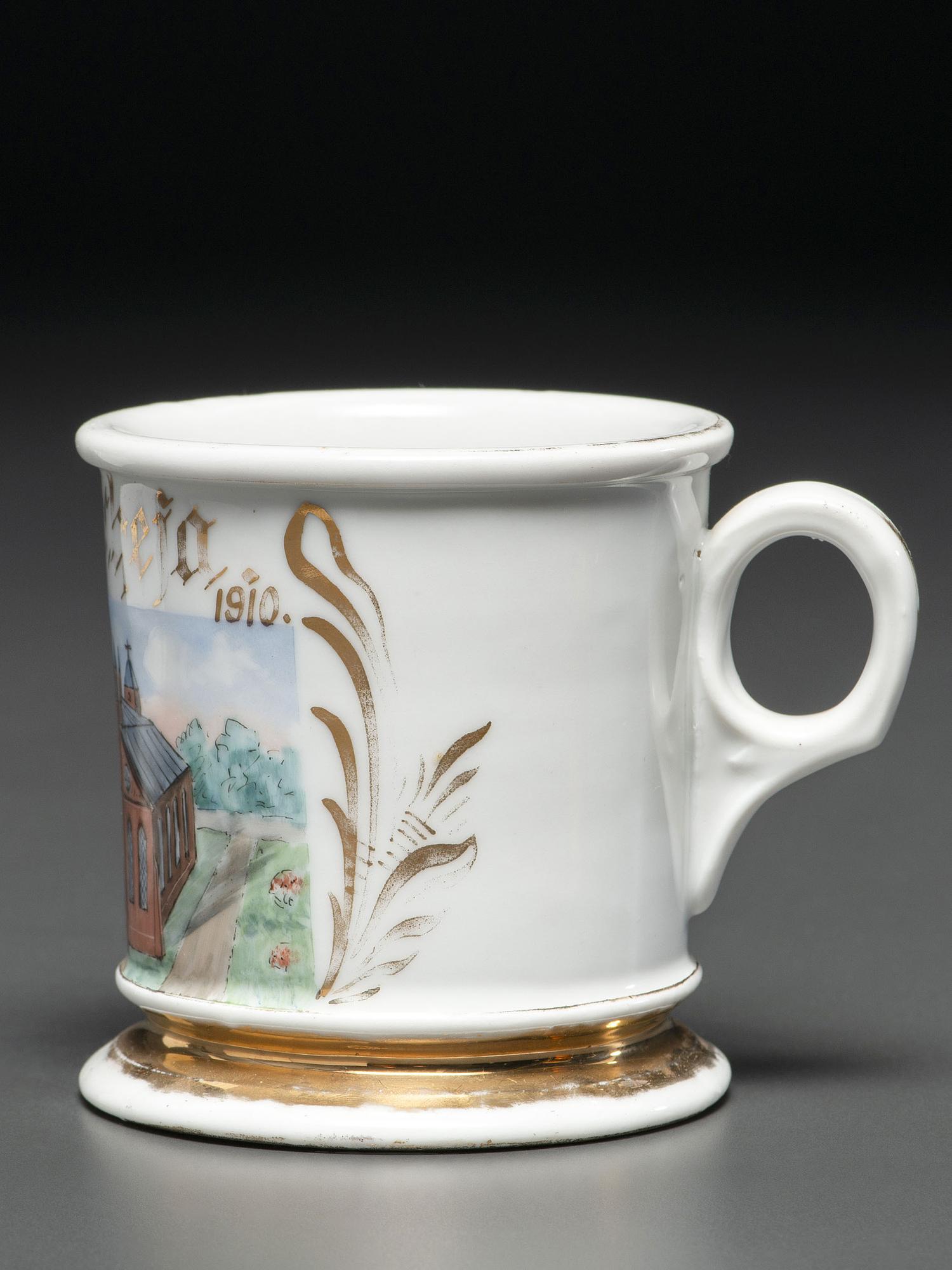 A Clergyman's Porcelain Occupational Shaving Mug