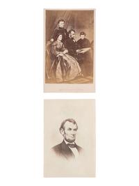 [LINCOLN, Abraham (1809-1865)]. A group of 3 CDVs of Abraham Lincoln, highlighted by portrait taken by Alexander GARDNER.