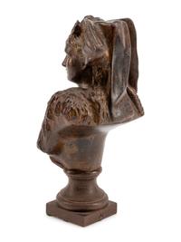A Victorian Cast Iron Bust