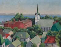Winnie Harvey, (American, 1891-1964), Harbor Springs, Michigan, 1950