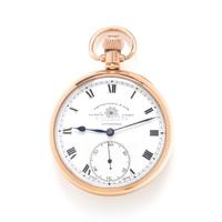 BRITISH, 9K YELLOW GOLD OPEN FACE POCKET WATCH