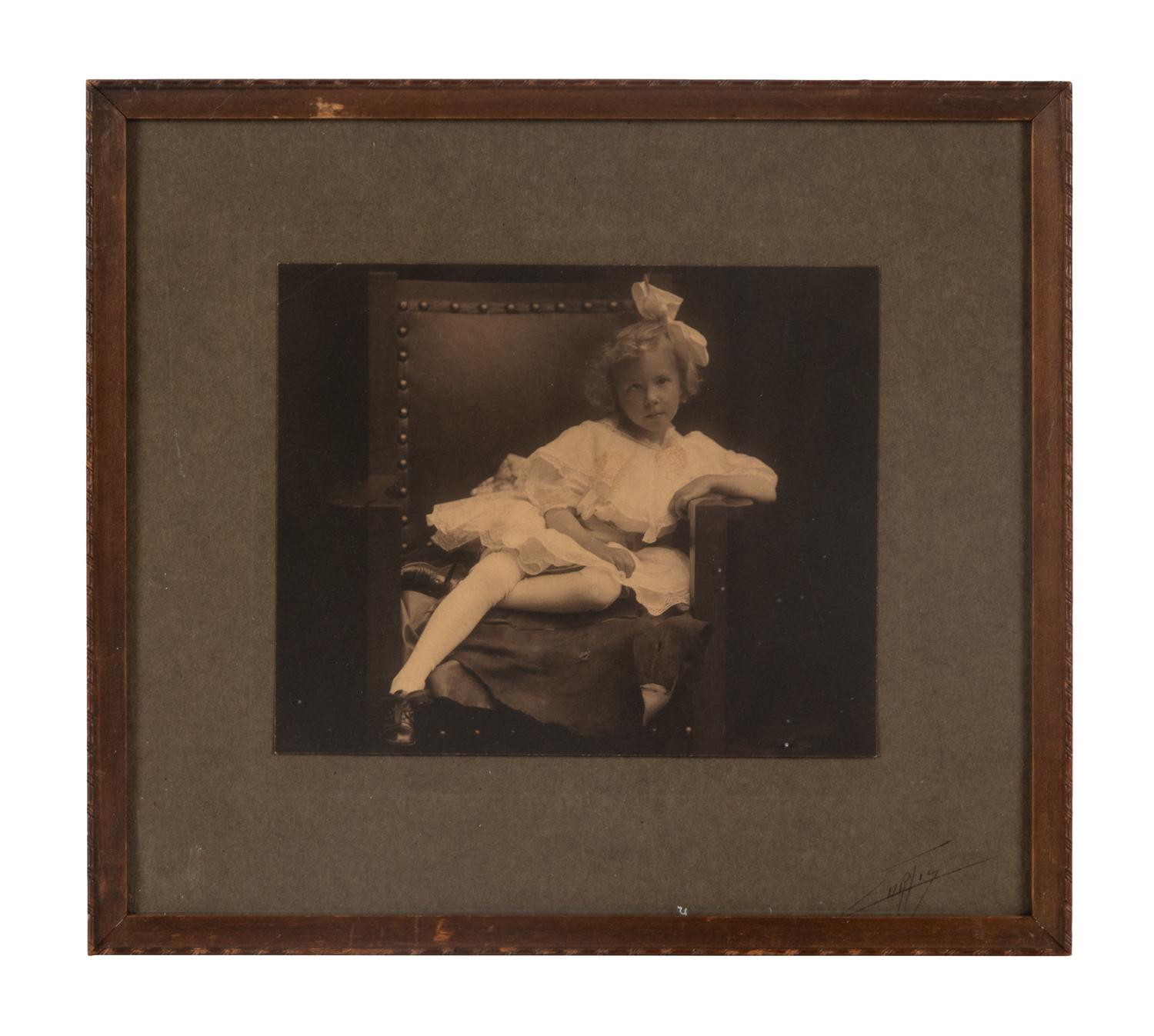 CURTIS, Edward S. (1868-1952), photographer. Studio portrait of Marie Nettleton.