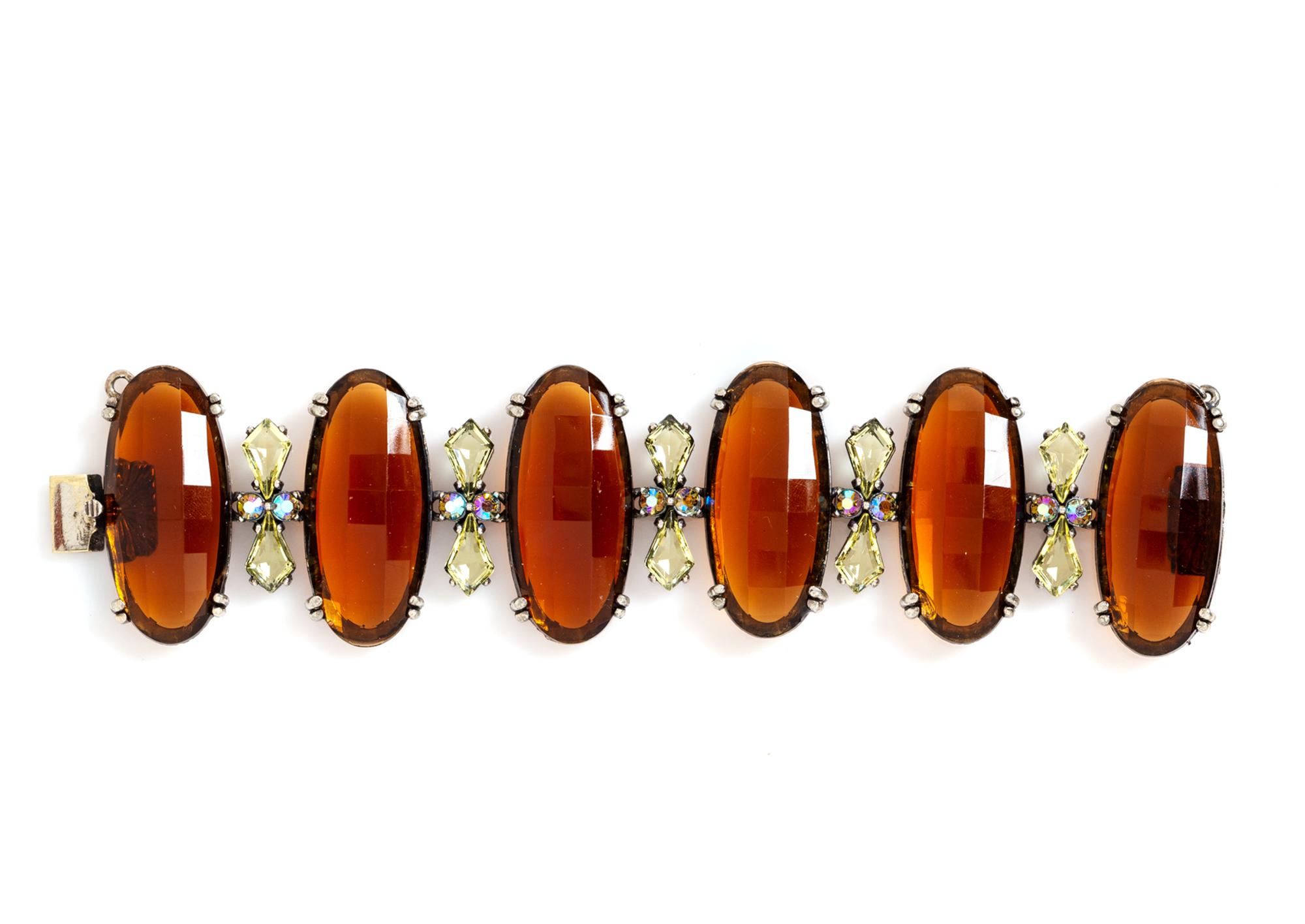Four Pieces of Vintage Costume Jewelry; Three Trifari, One Schiaparelli, 1980-90s