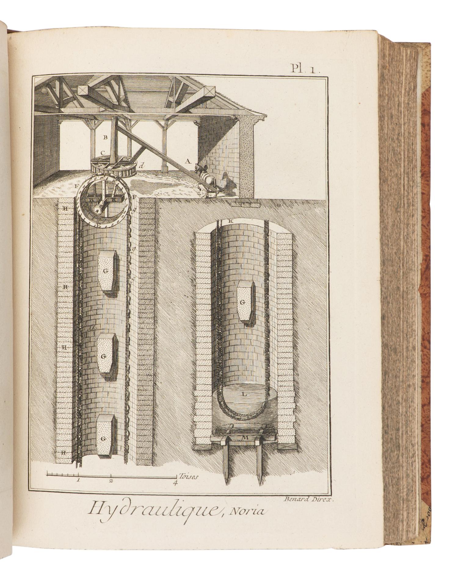 [Science & Technology]. Diderot, Denis (1713-1784) and Jean le Rond D' Alembert (1717-1783), editors. Encyclopédie, ou dictionnaire raisonné des sciences, des arts et des métiers...Nouvelle Edition Geneva: Chez Pellet, 1777-1779.
