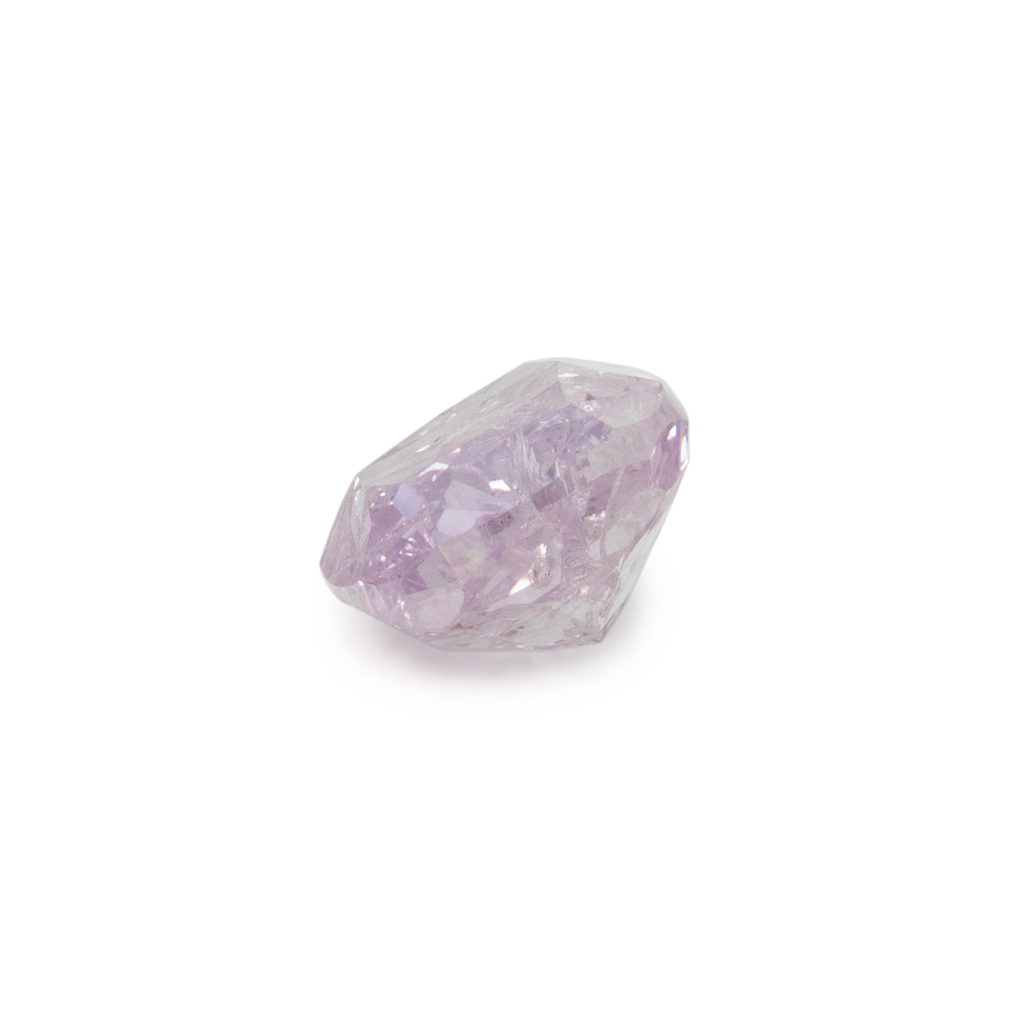 1.55 CARAT FANCY PURPLISH PINK DIAMOND