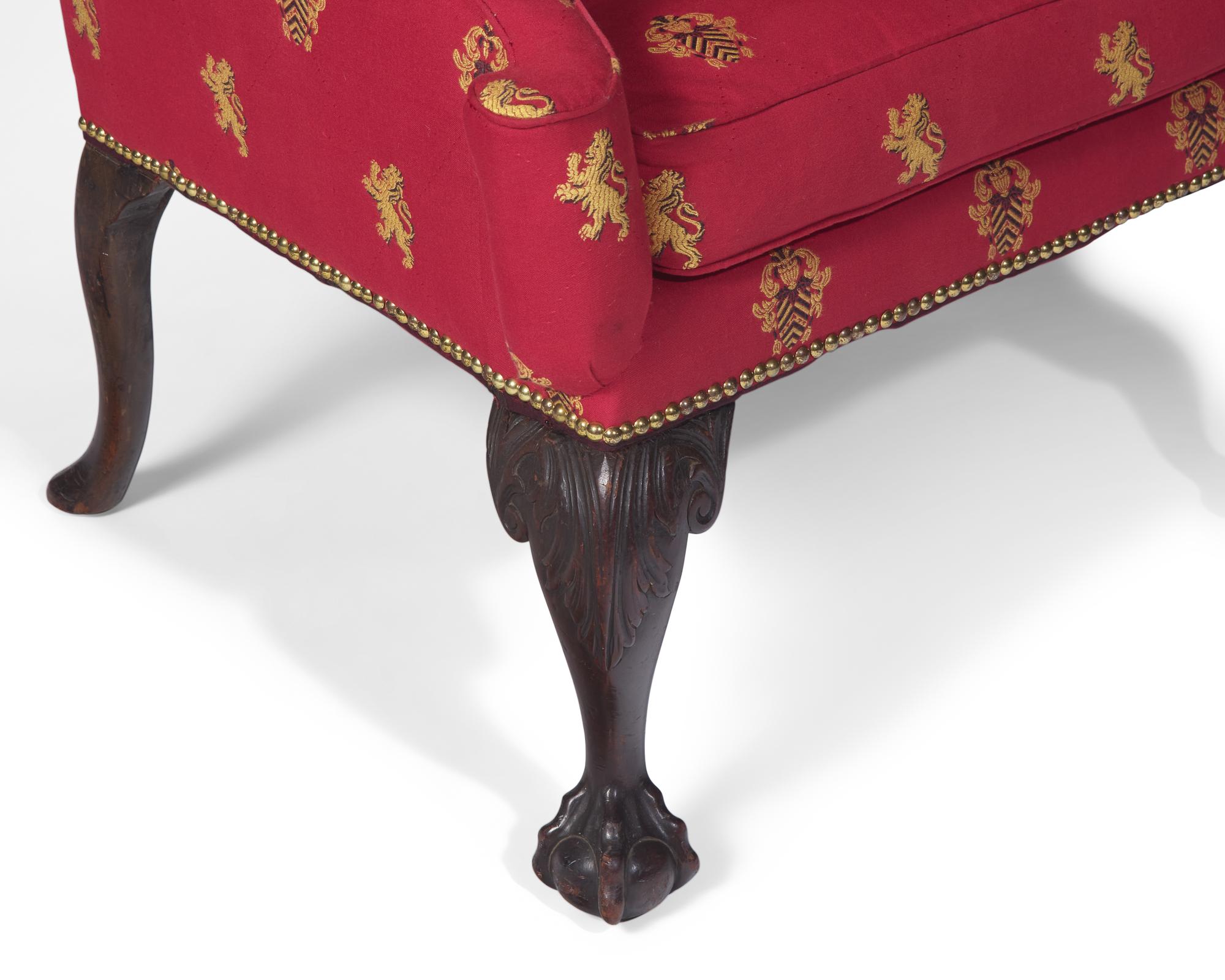 A George III Mahogany Easy Chair