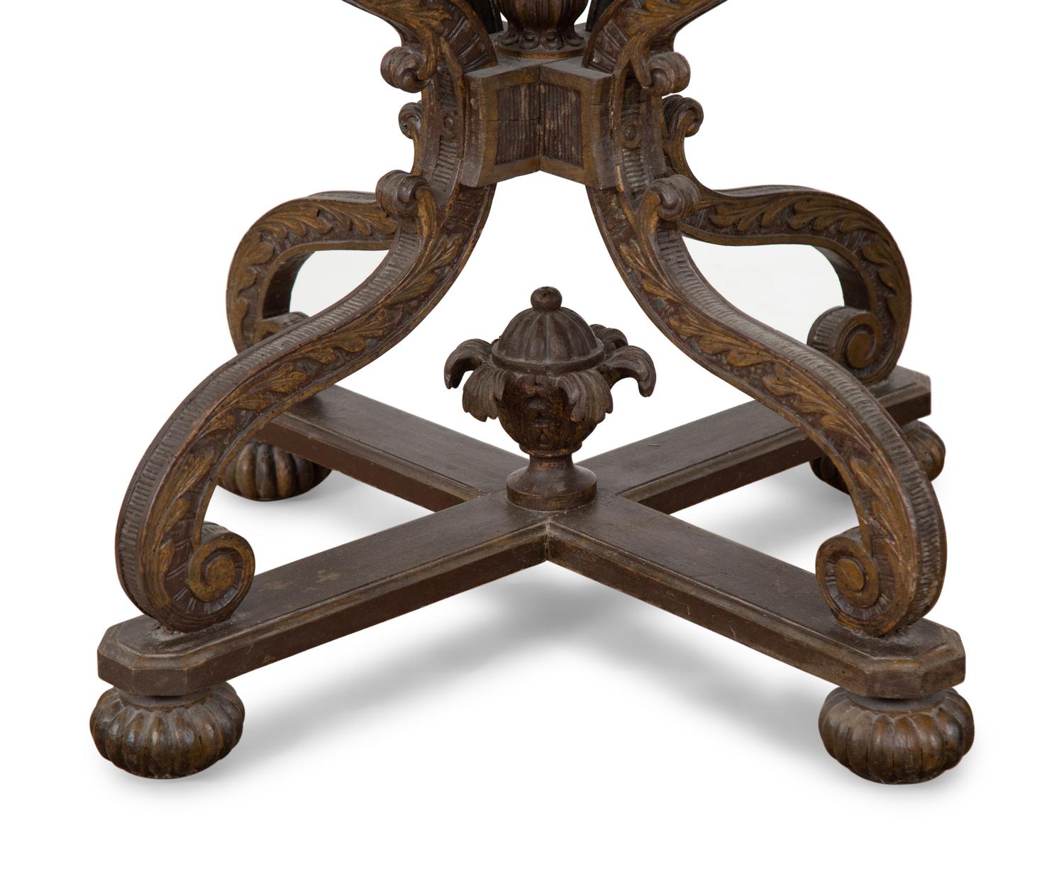 A Pair of Continental Terrestrial and Celestial 17-inch Library Globes on Stands