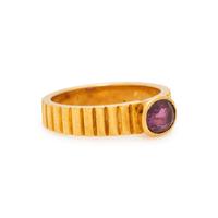 YELLOW GOLD AND RUBY RING