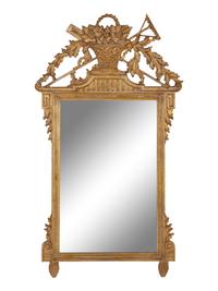 A Louis XVI Style Giltwood Mirror