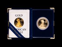1-ounce proof gold bullion coin, 1986