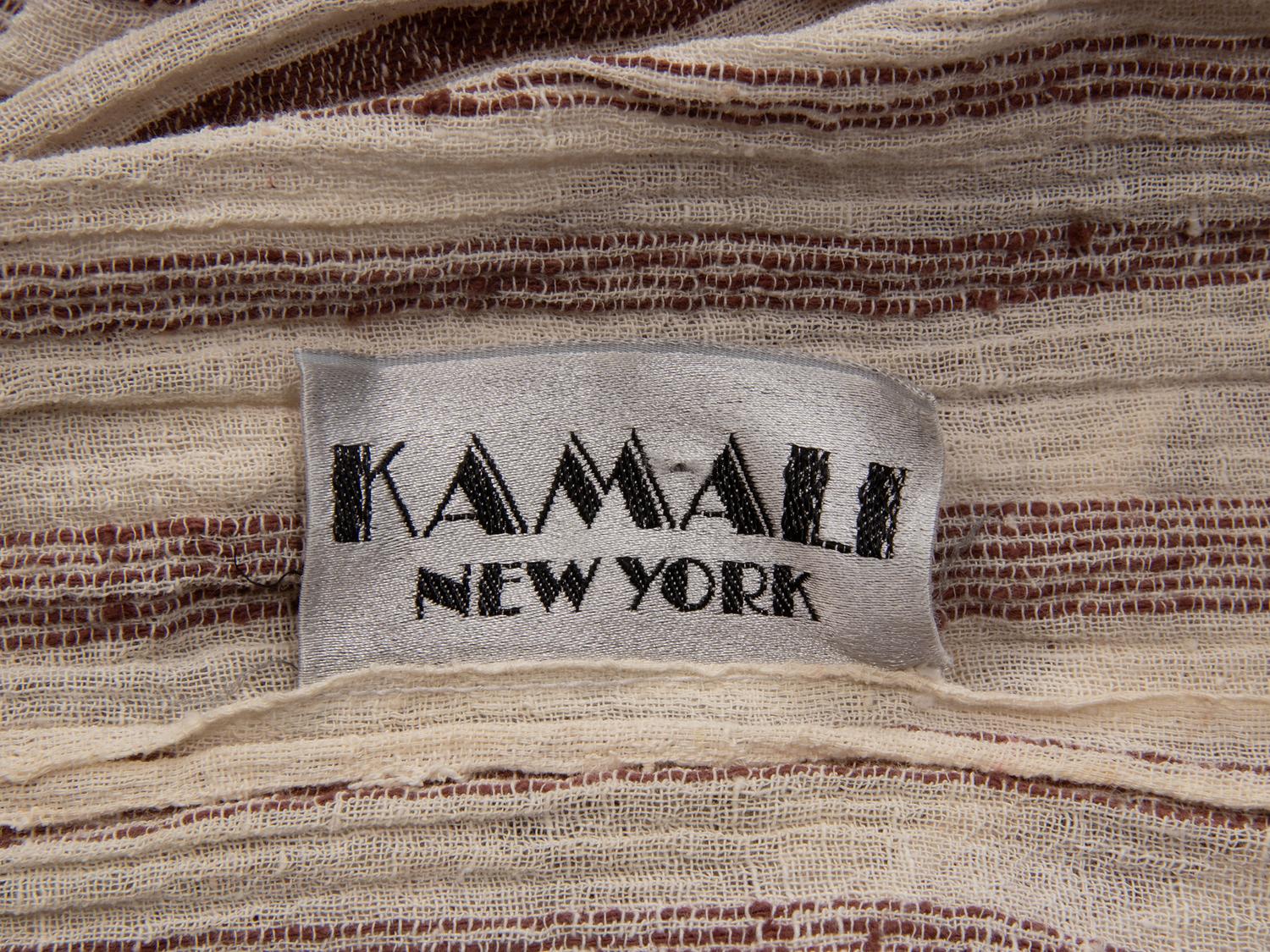 Norma Kamali, Striped Linen Jumpsuit, 1970s