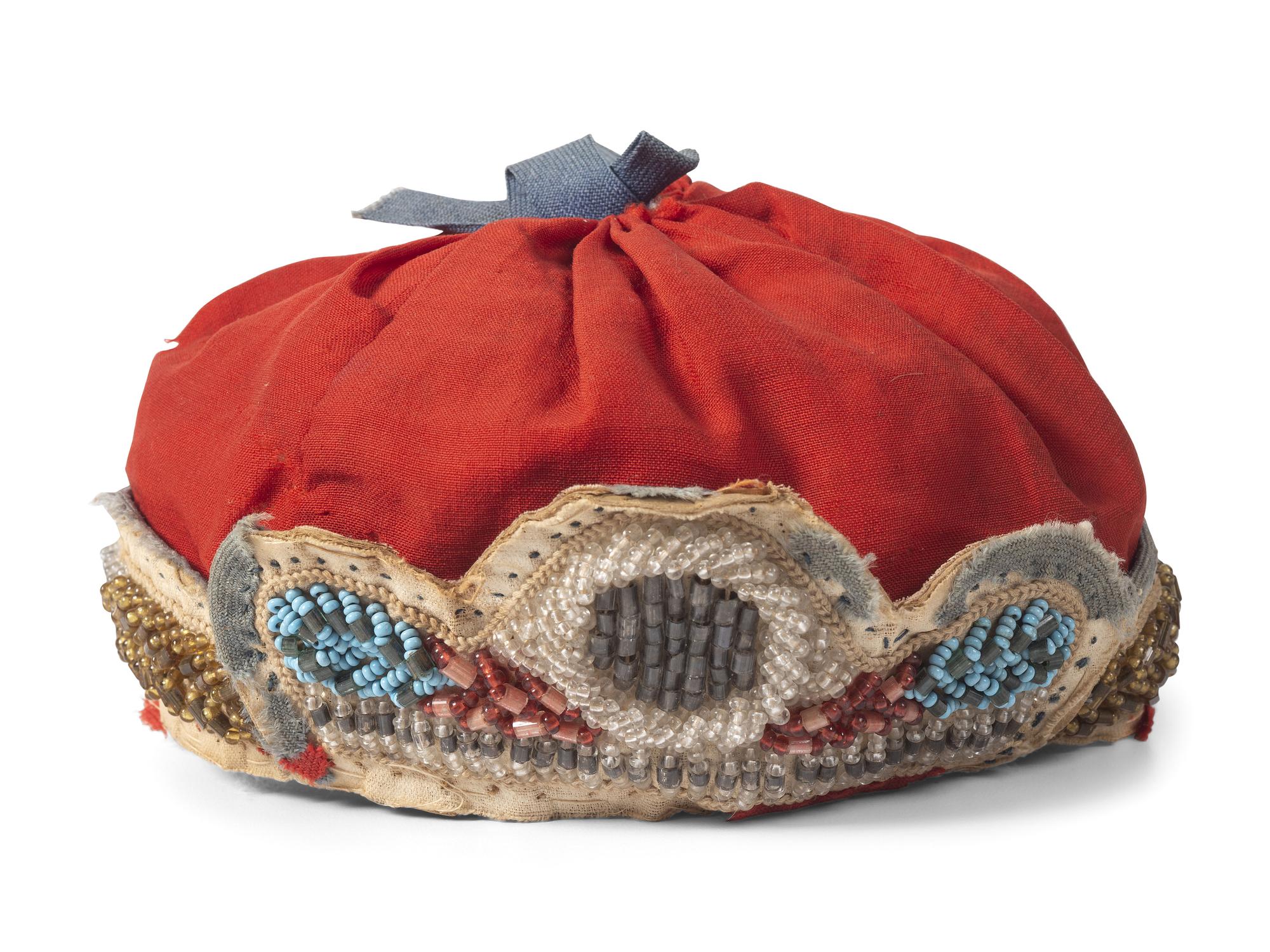 Anishinaabe and Tuscarora Beaded Cotton Caps