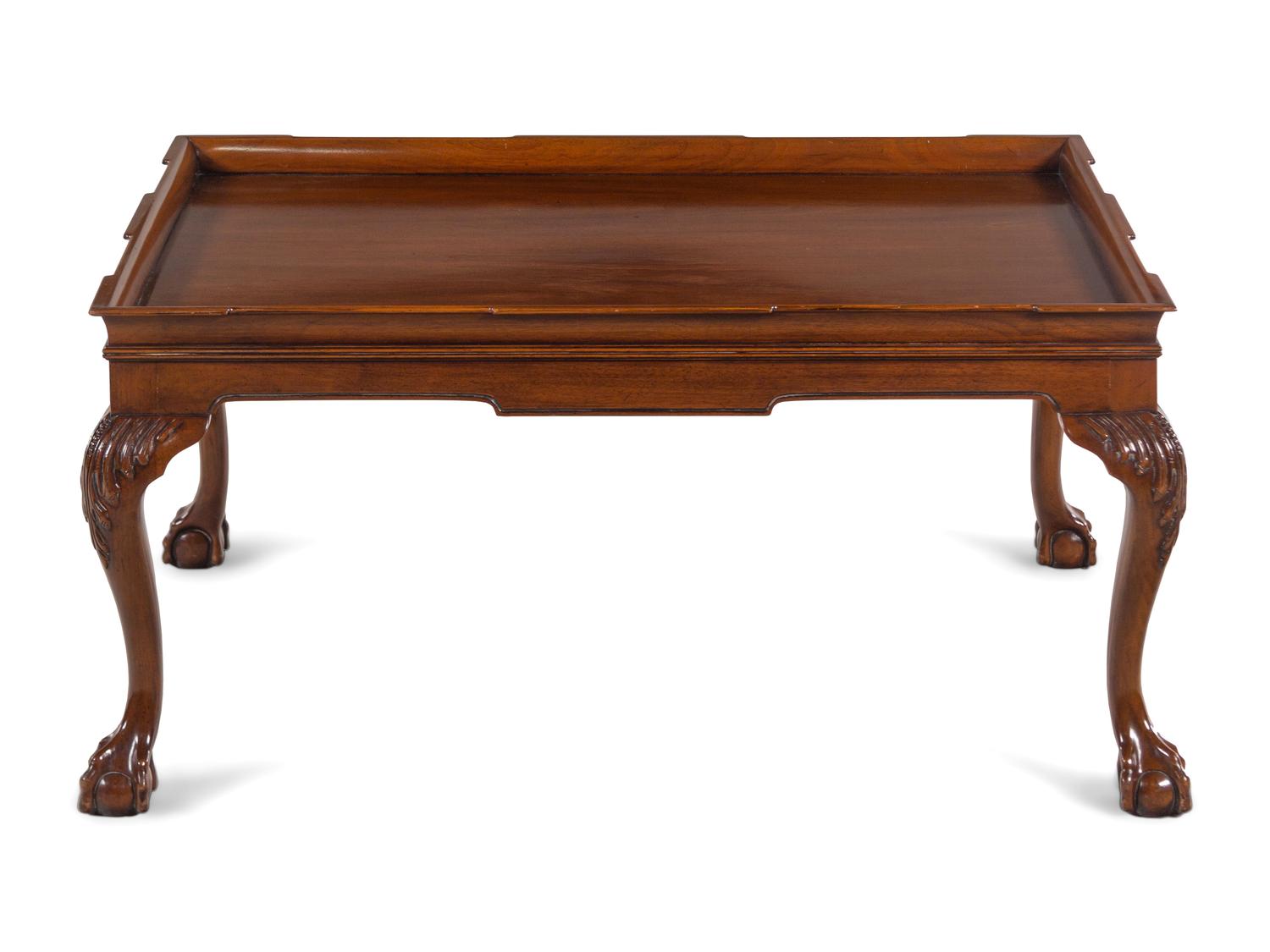 A Kittinger Georgian Style Mahogany Cocktail Table