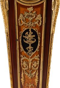 A Louis XV Style Gilt Bronze-Mounted Parquetry Tall Case Clock