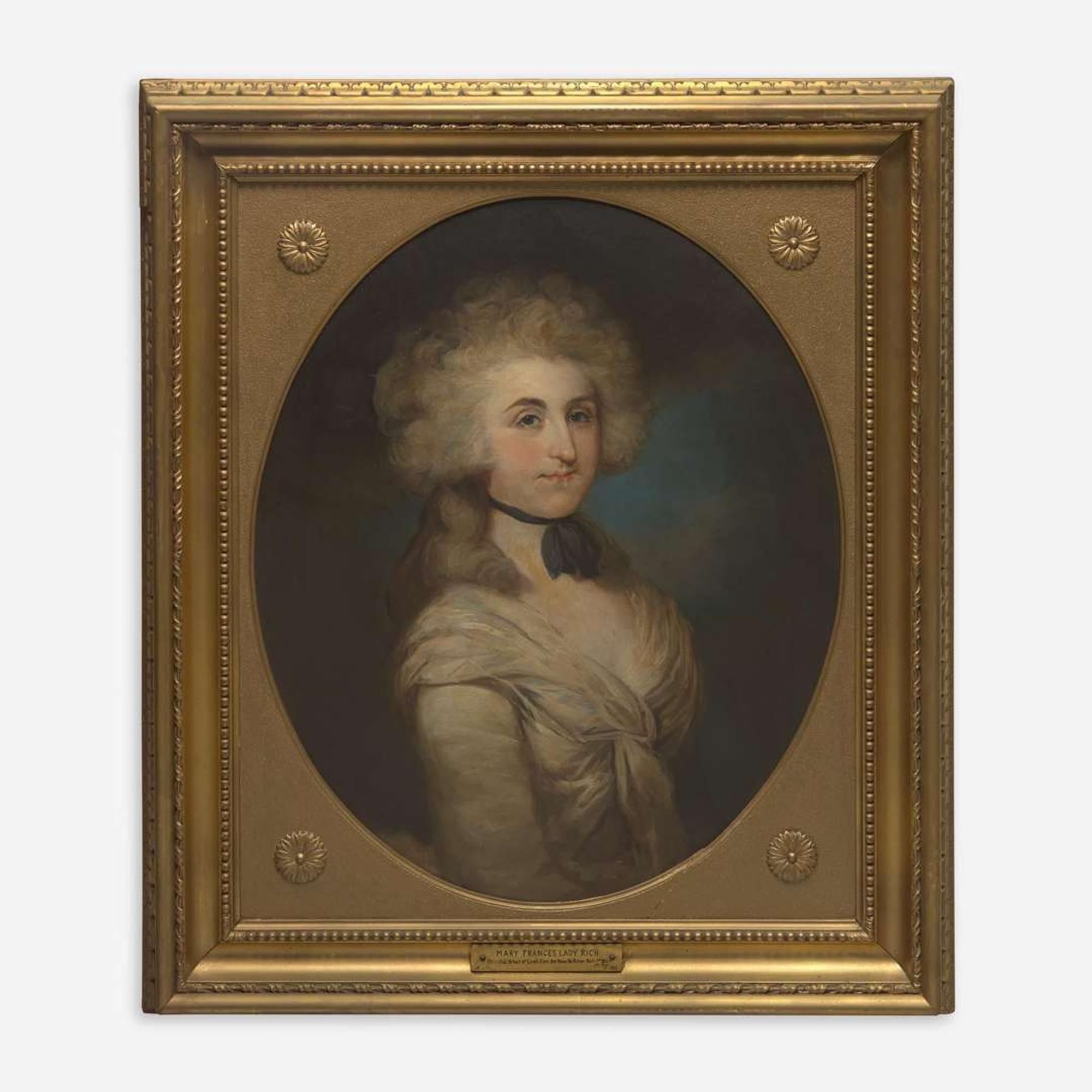 British School (18th Century) Portrait of Mary Frances, Lady Rich (1755-1833)