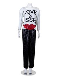 Geoffrey Beene 'Love & Kisses' Pant Ensemble, 1980-90s