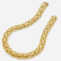 A 14K Yellow Gold Italian Necklace