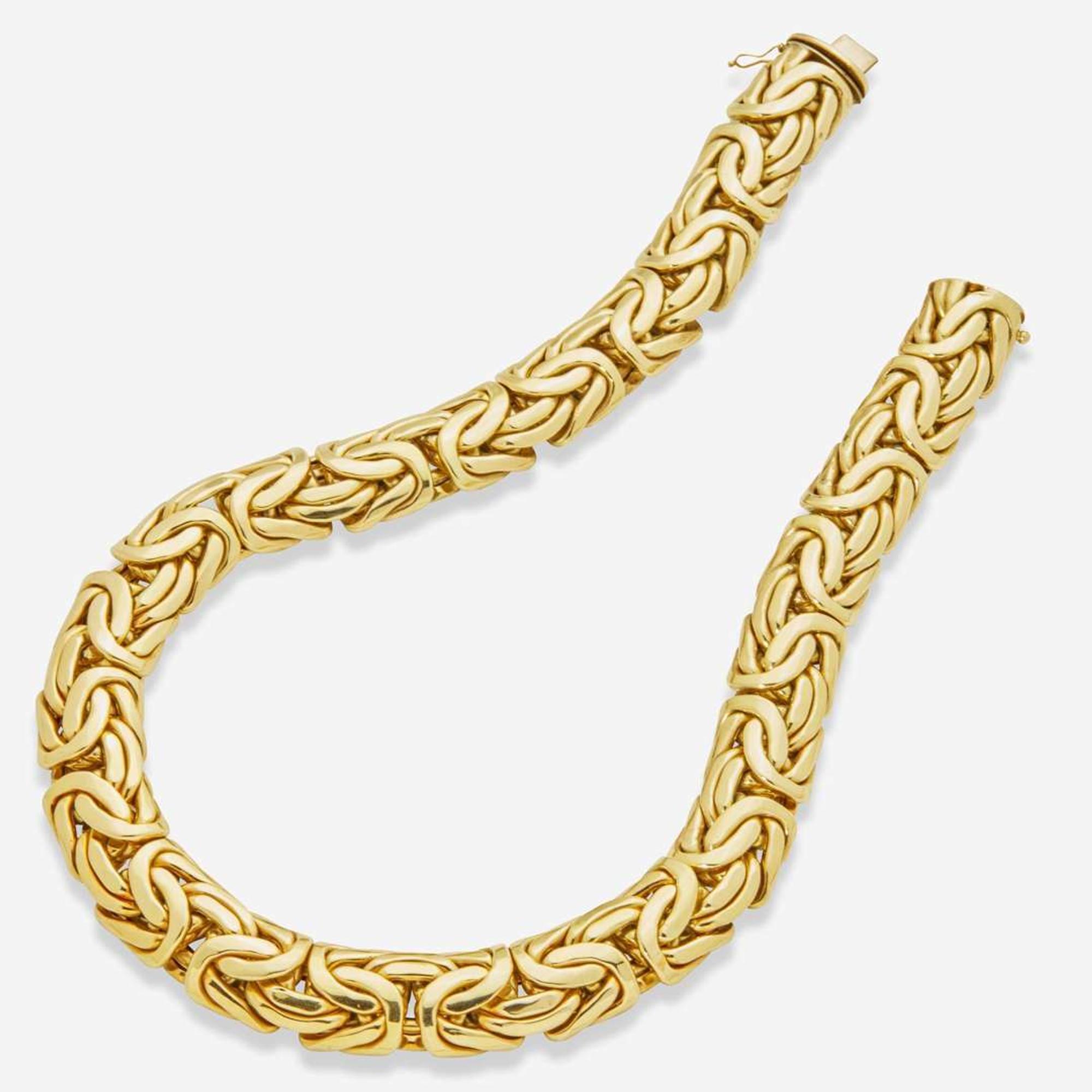 A 14K Yellow Gold Italian Necklace
