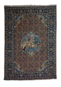A Persian Wool Rug 6 feet 2 inches x 4 feet 6 inches.