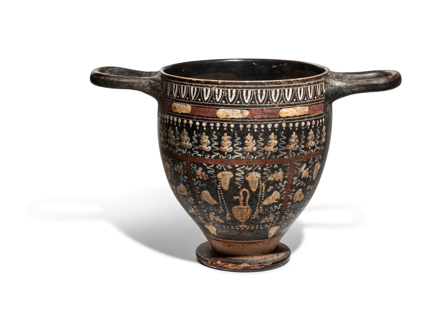An Apulian Gnathian-Ware Skyphos