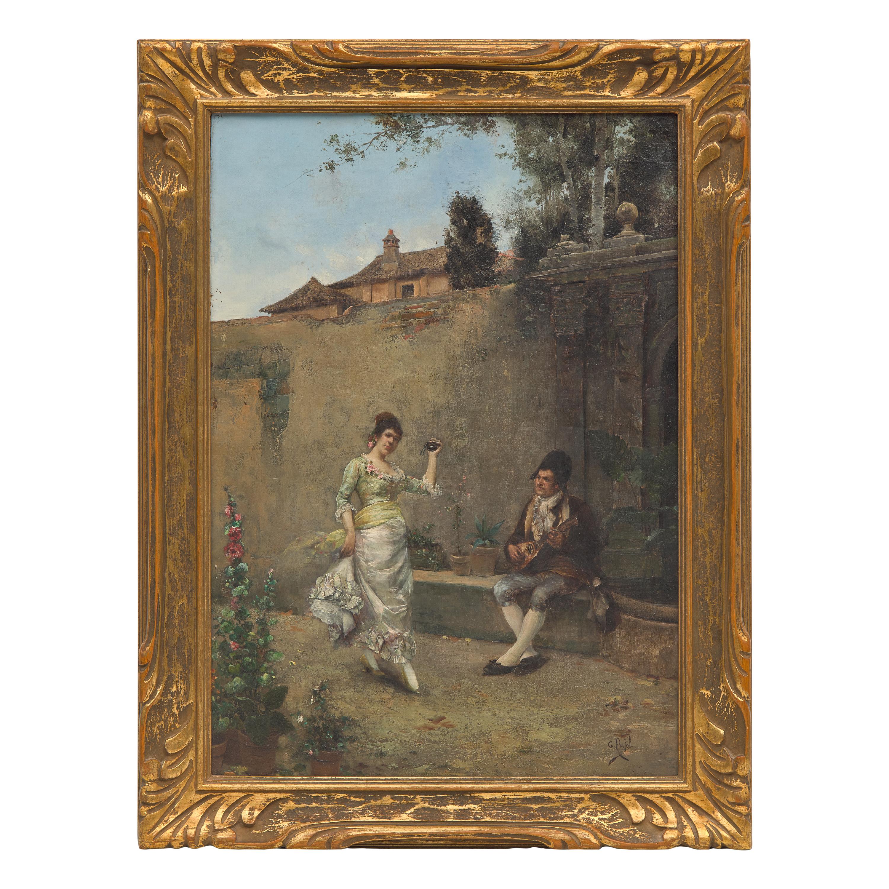 Clemente Pujol de Guastavino (Spanish, 1850-1905) — A Courting Couple
