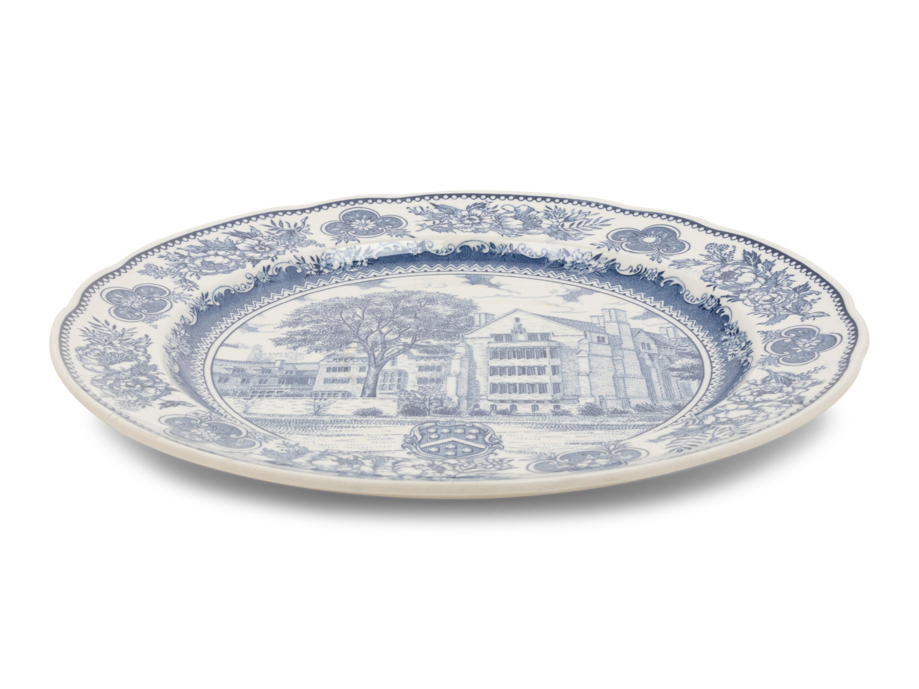 A Wedgwood Dinner Plate of Berkeley College Interest