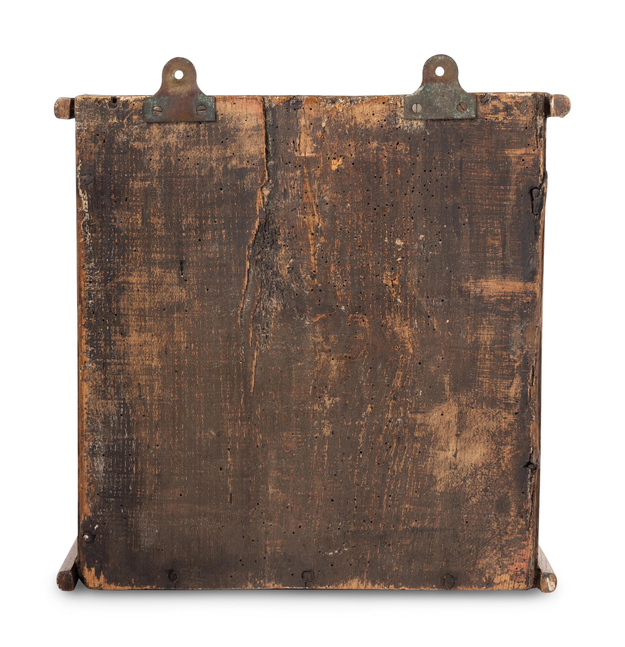A Charles II Oak Spice Cabinet